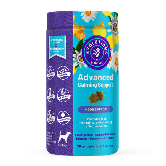 NaturVet Evolutions Advanced Calming Soft Chews`for Dogs (90 ct)