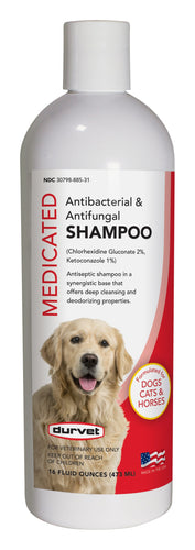 Durvet Medicated Antibacterial and Antifungal Shampoo Tallahassee FL Florida Farm Feed Inc