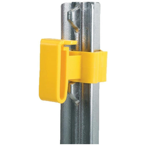 T-POST TAPE INSULATOR (25 PACK, YELLOW)